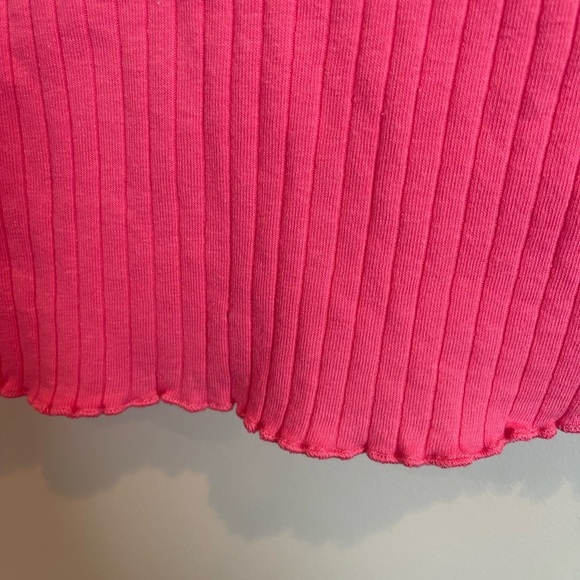 Pink long sleeve crop top - Picture 3 of 4